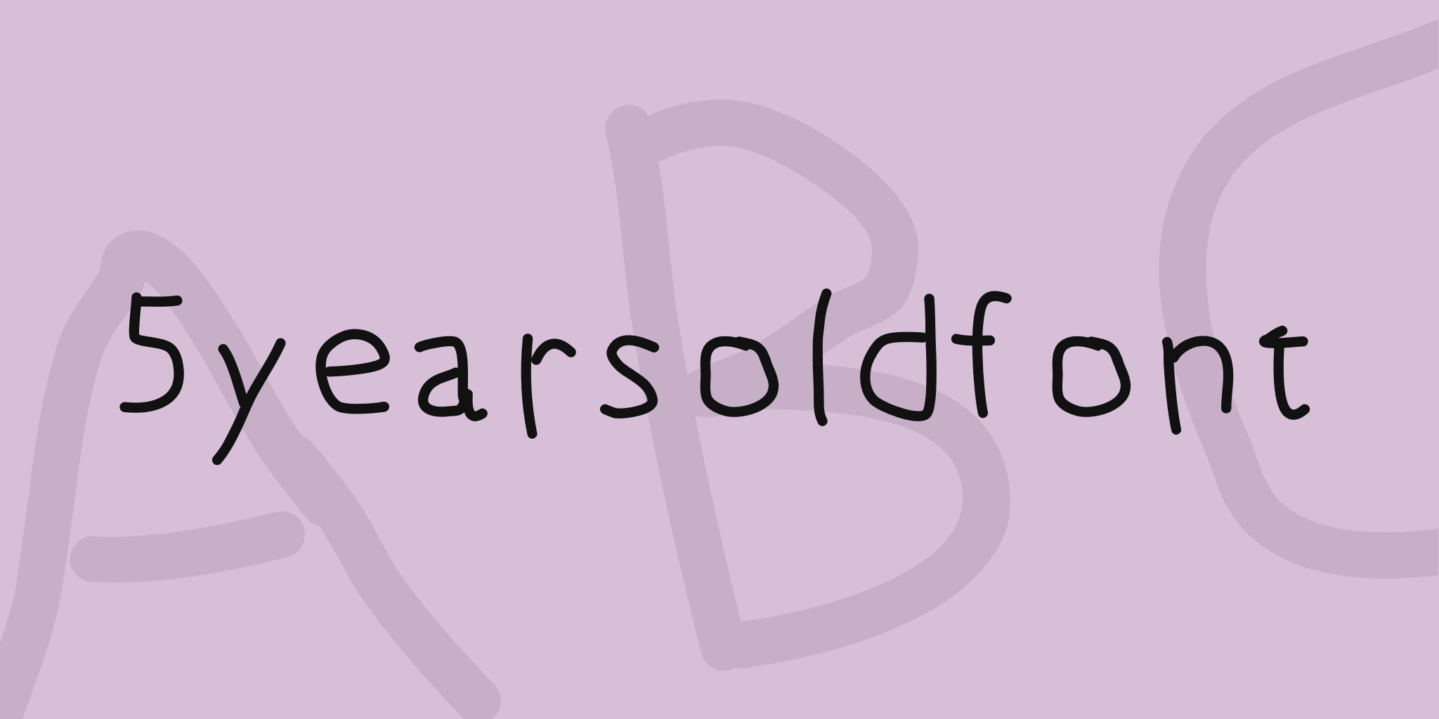 5 Years Old Font