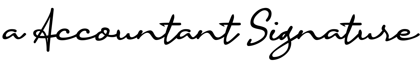 a Accountant Signature