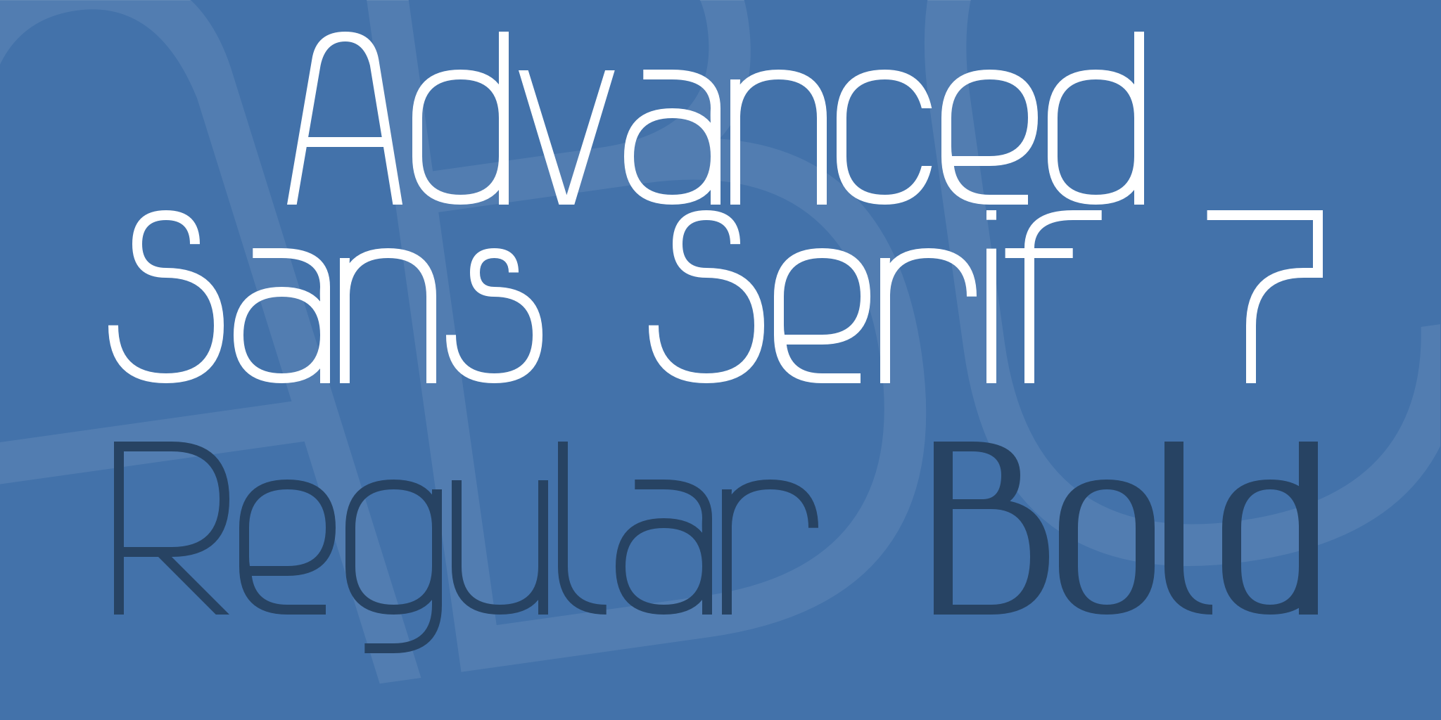 Advanced Sans Serif