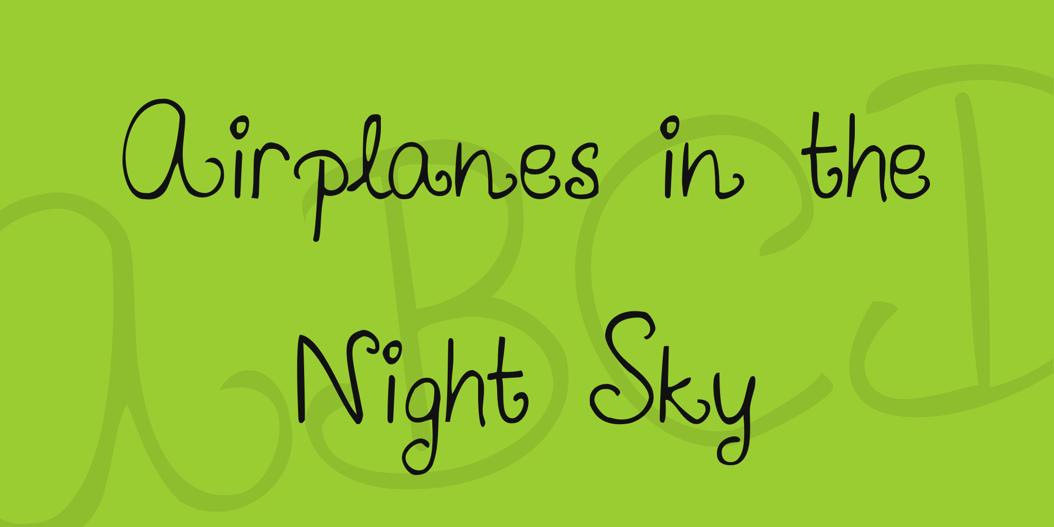 Airplanes In The Night Sky