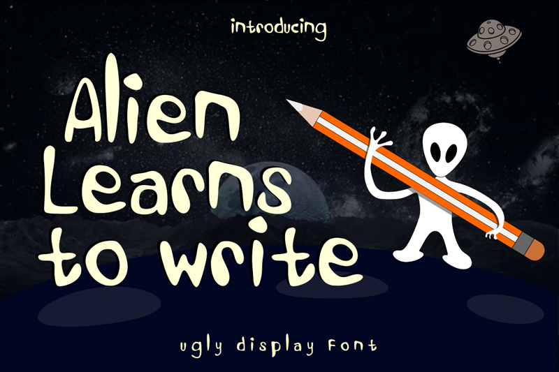 Alien Learns To Write
