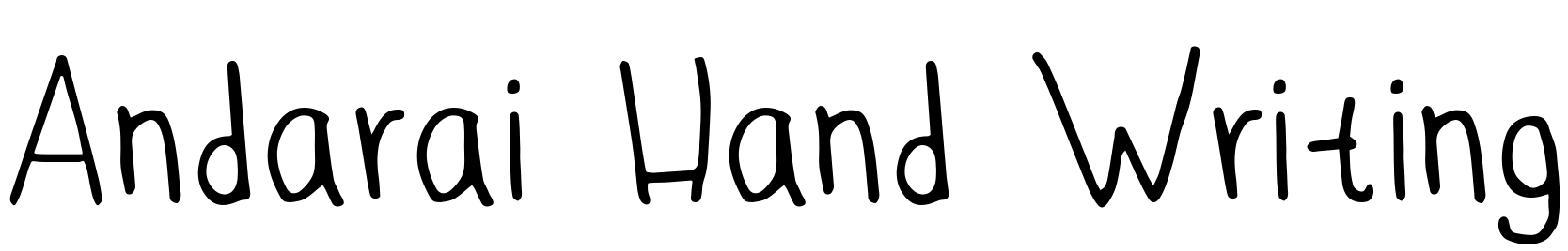 Andarai Hand Writing