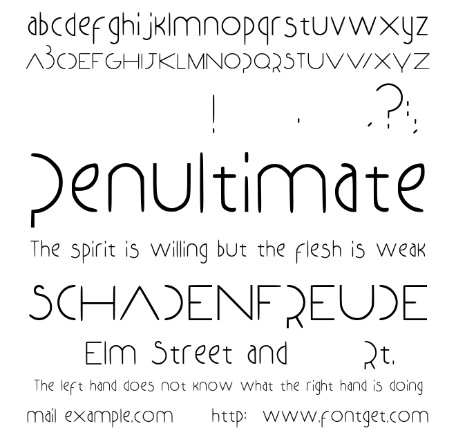 Arq Geometry Font