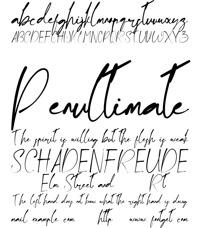 Ballpoint Letter Font
