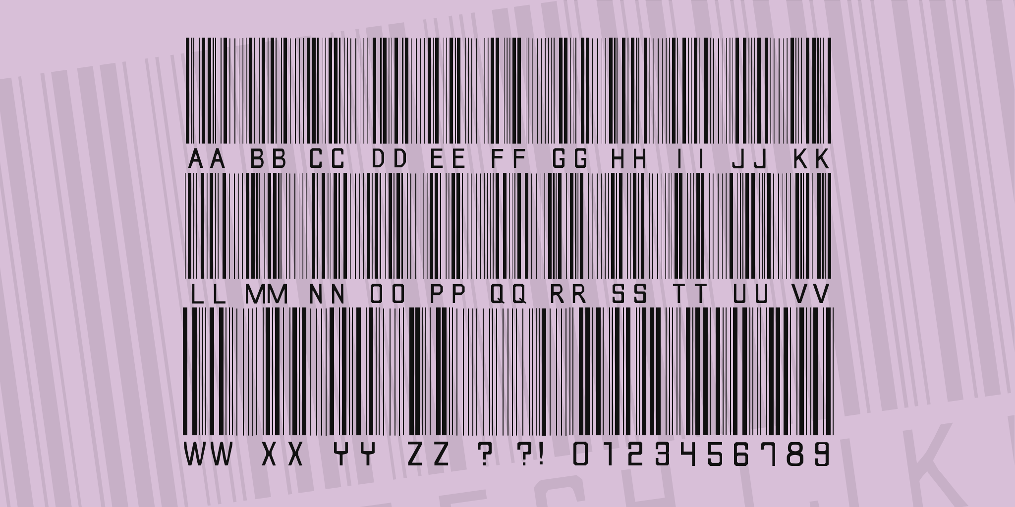 barcode font