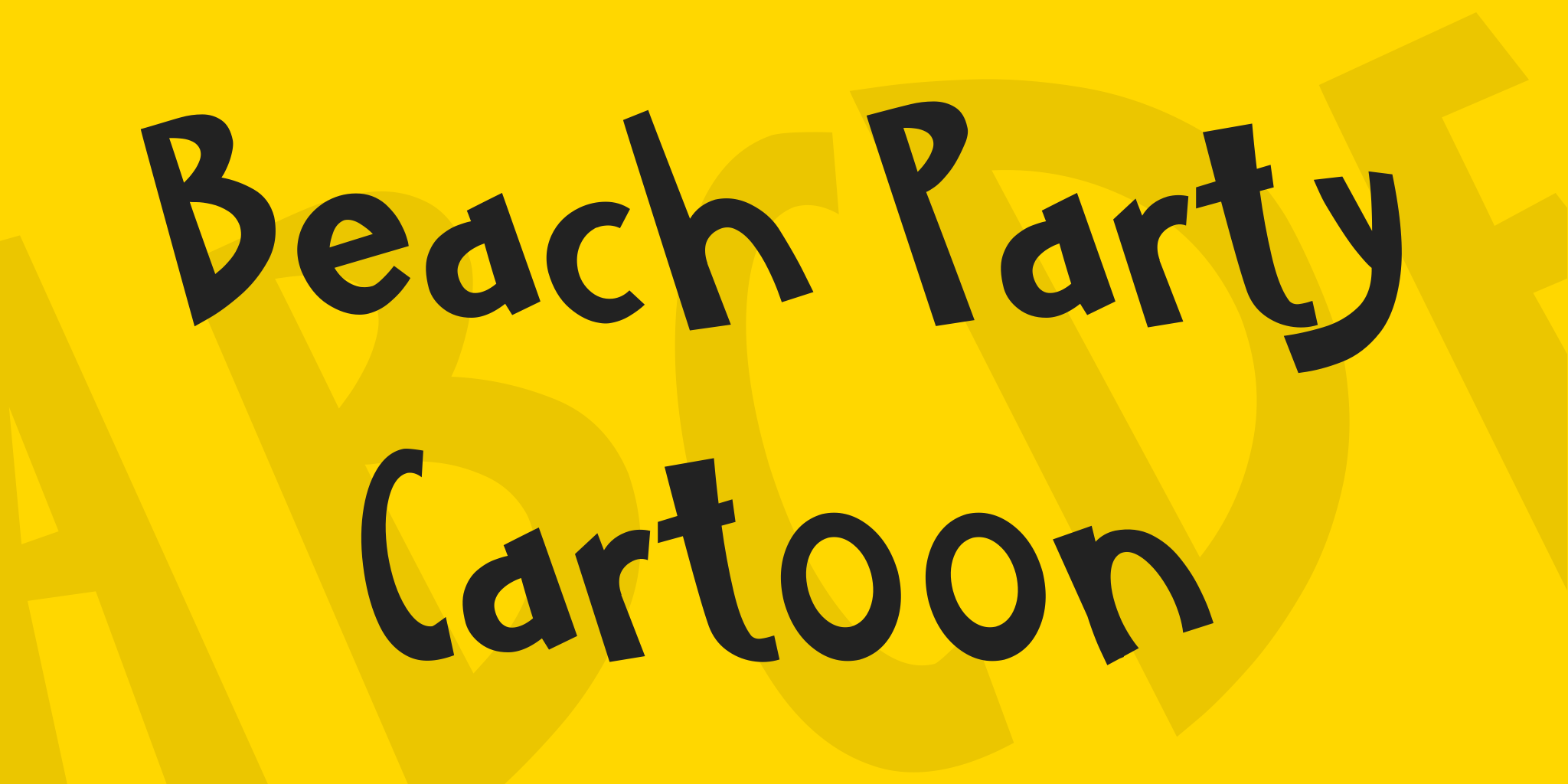 Beach Party Cartoon
