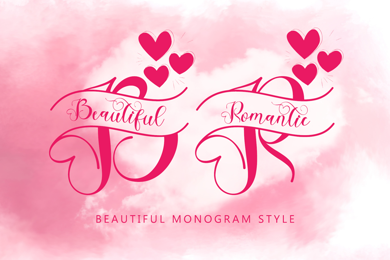 Beautiful Romantic Monogram