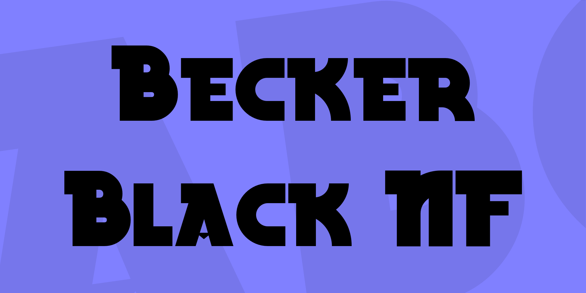 Becker Black Nf