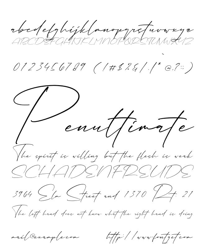 Bernathia Andalissa Font