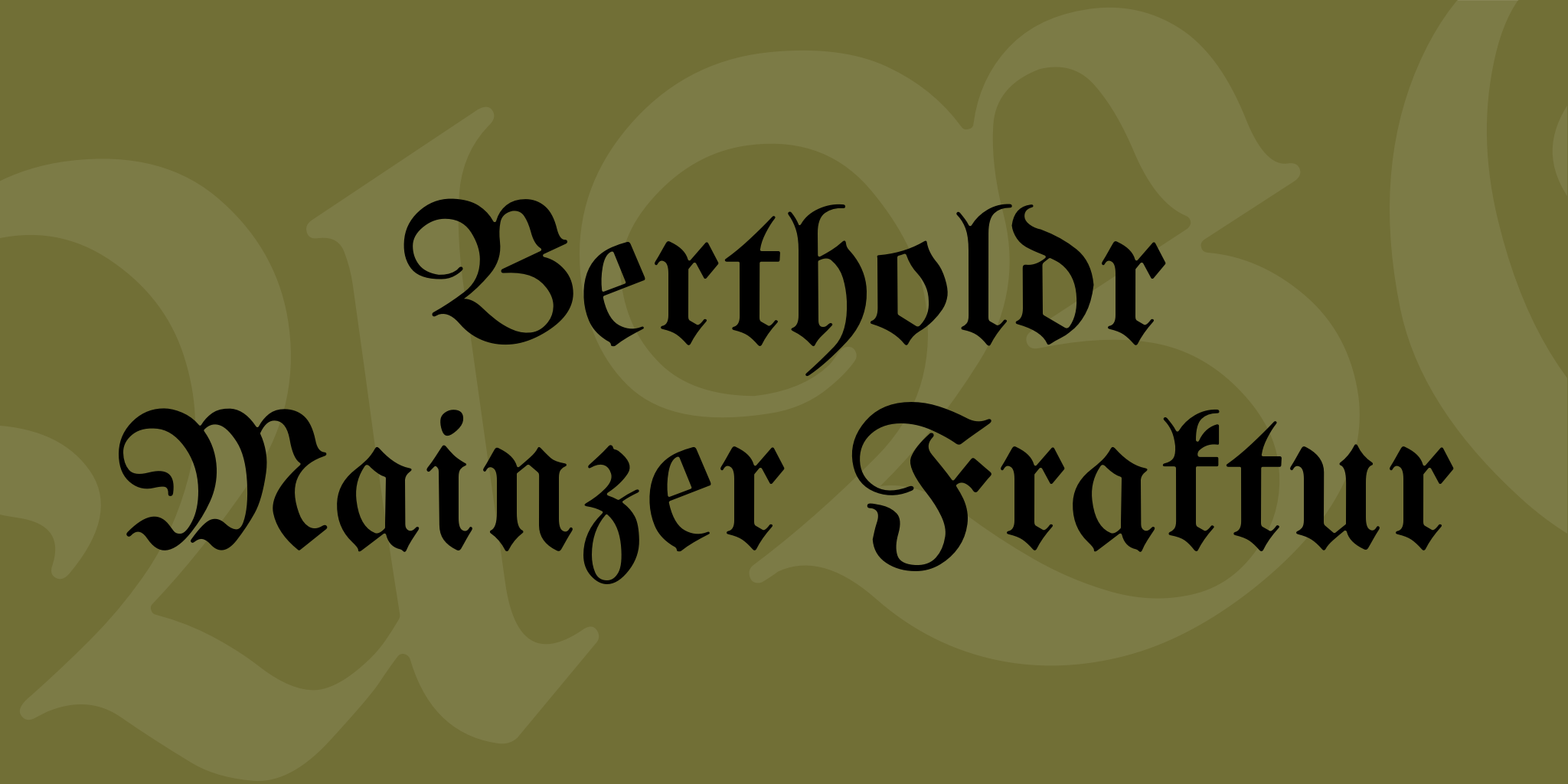 Bertholdr Mainzer Fraktur