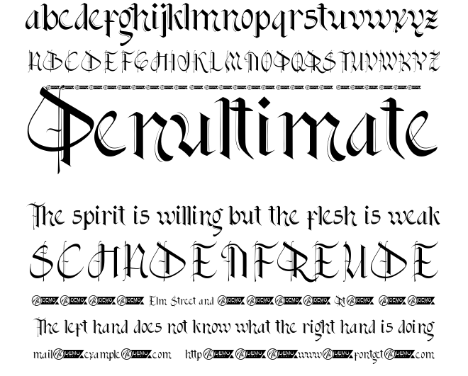 Black Gothics Font