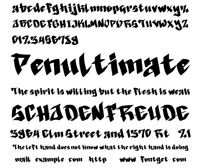 Black Graffiti Font