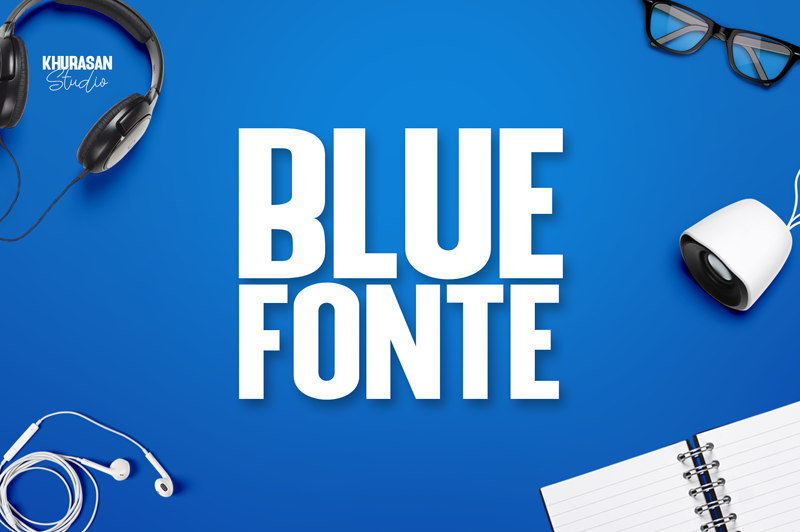 Blue Fonte Sans