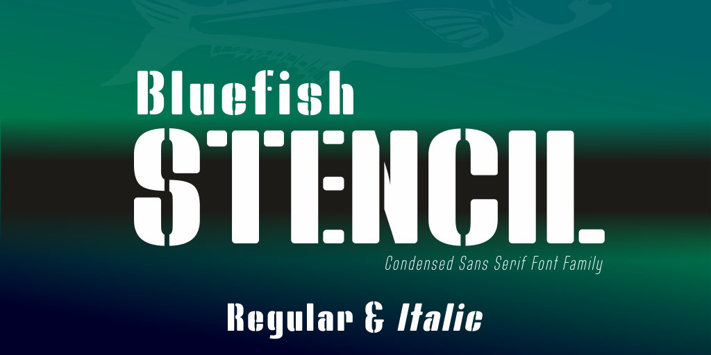 Bluefish Stencil
