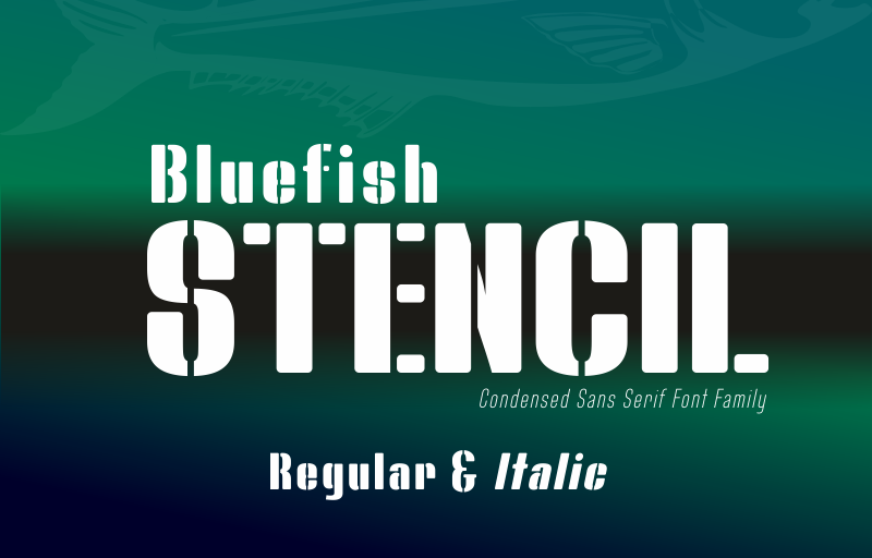 Bluefish Stencil