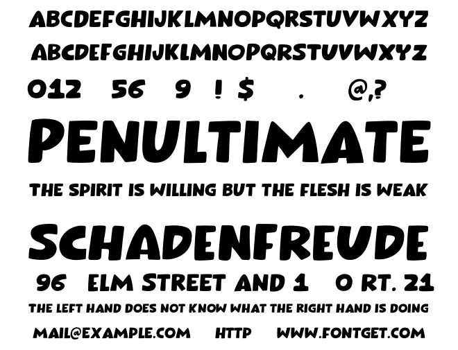 Bockwurst Font