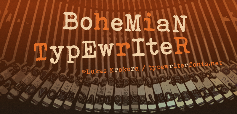 Bohemian typewriter