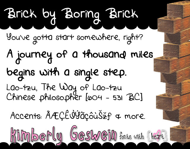 Brick By Boring Brick