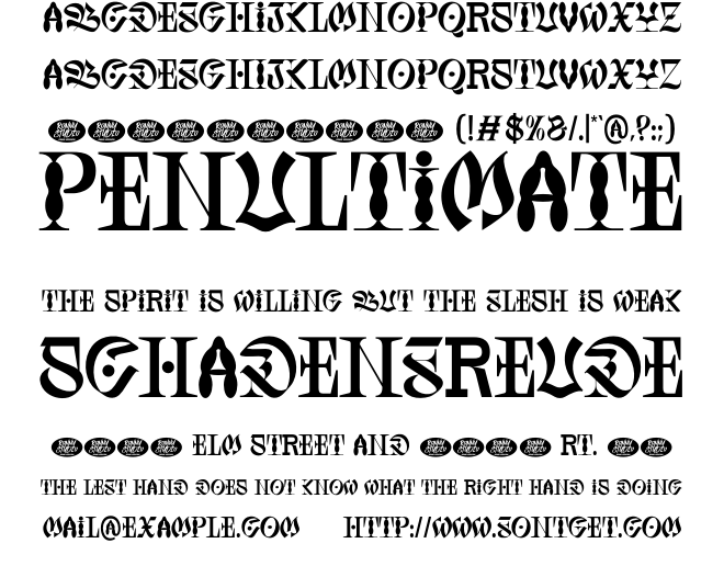 Brocky Whiesed Font