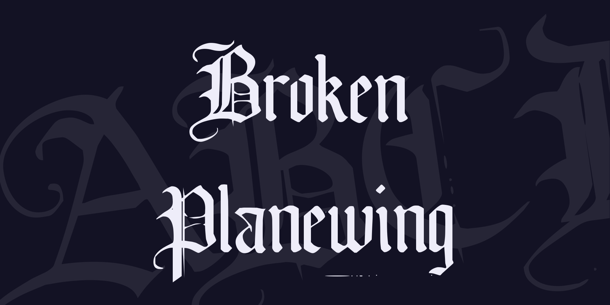 Broken Planewing
