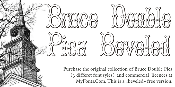 Bruce Double Pica Beveled