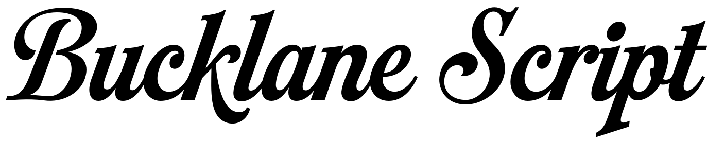 Bucklane Script