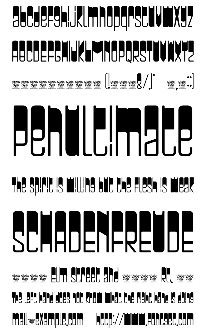 Bulky Book Font