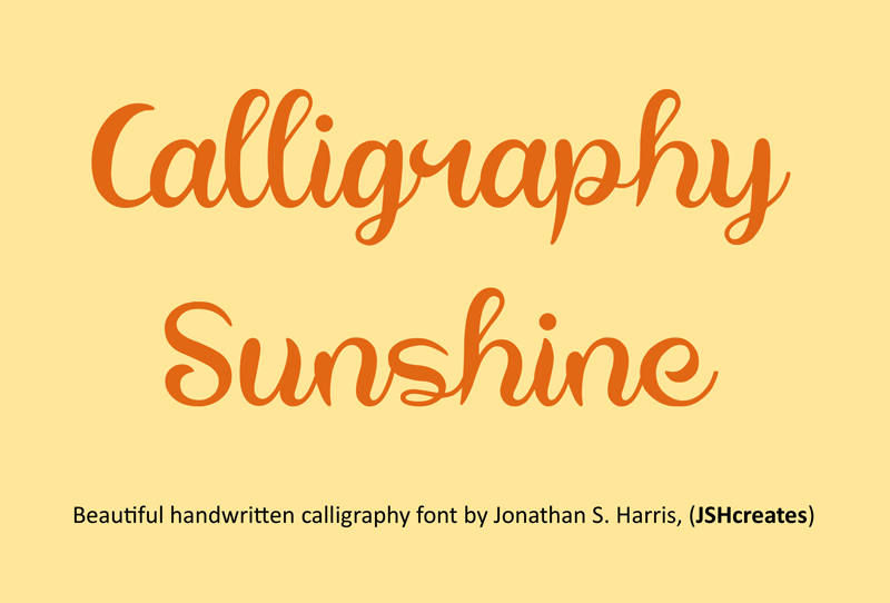 Calligraphy Sunshine