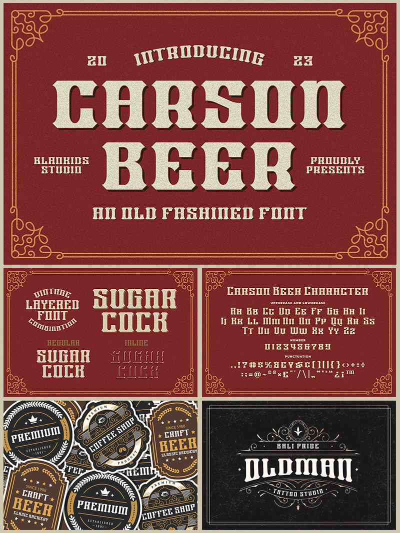 Carson Beer Font FREE Download & Similar Fonts | FontGet