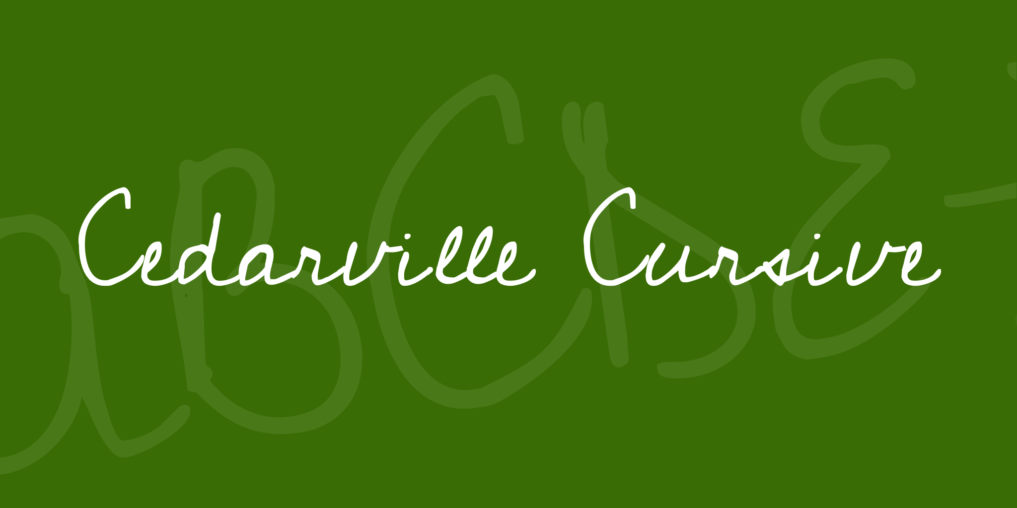 Cedarville Cursive