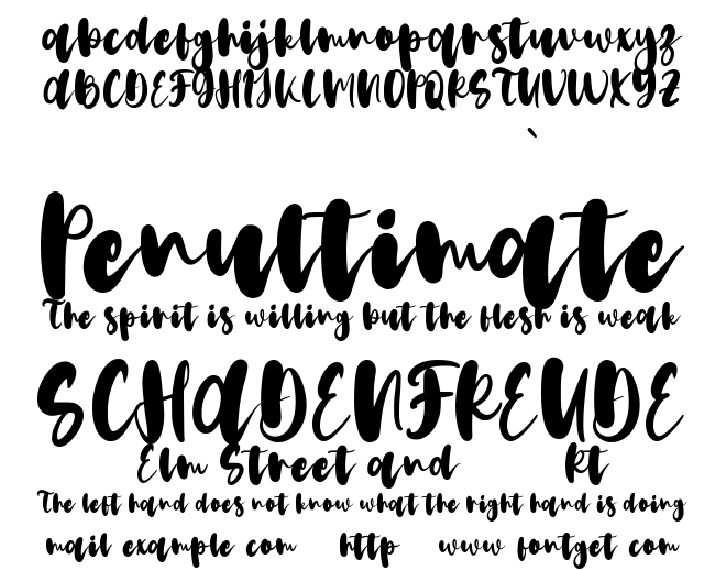 Christmas Bitterfly Font