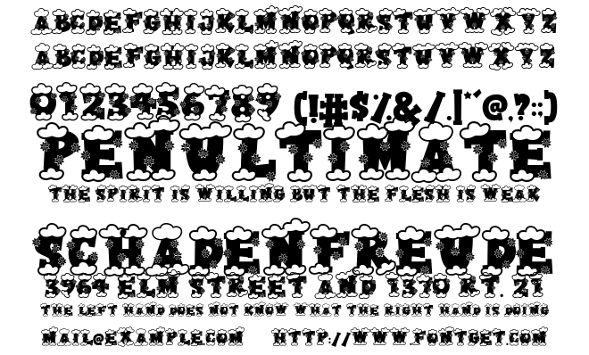 Christmas College Font