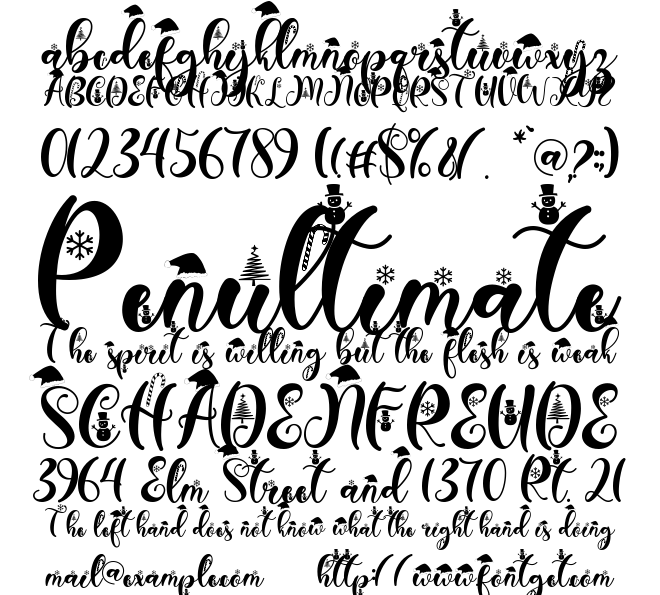Christmas Peachy Font