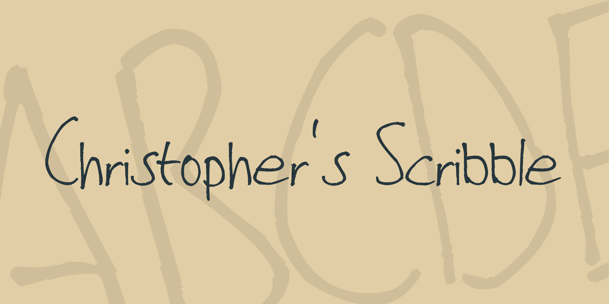 Christopher's Scribble