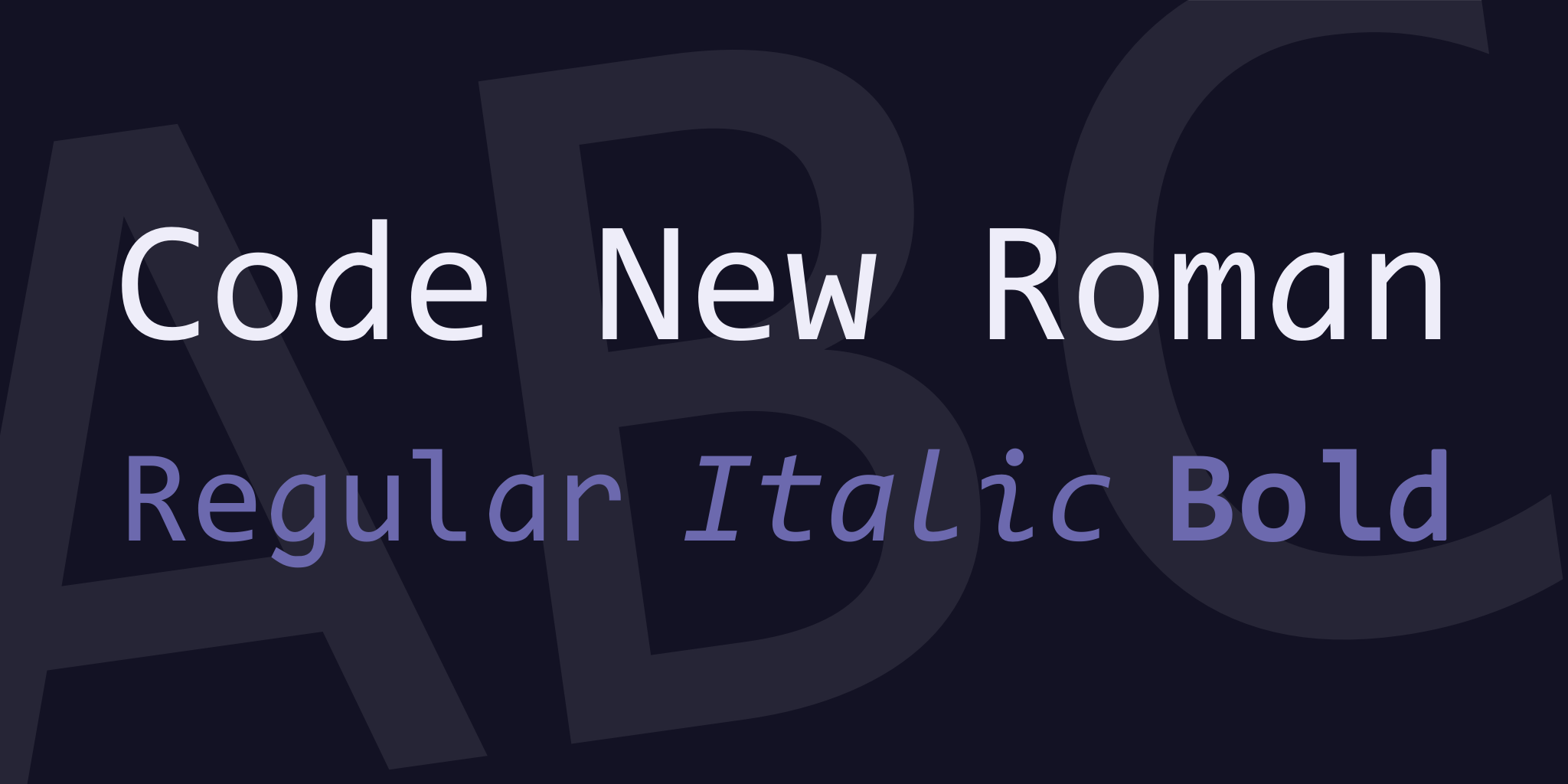 Code New Roman