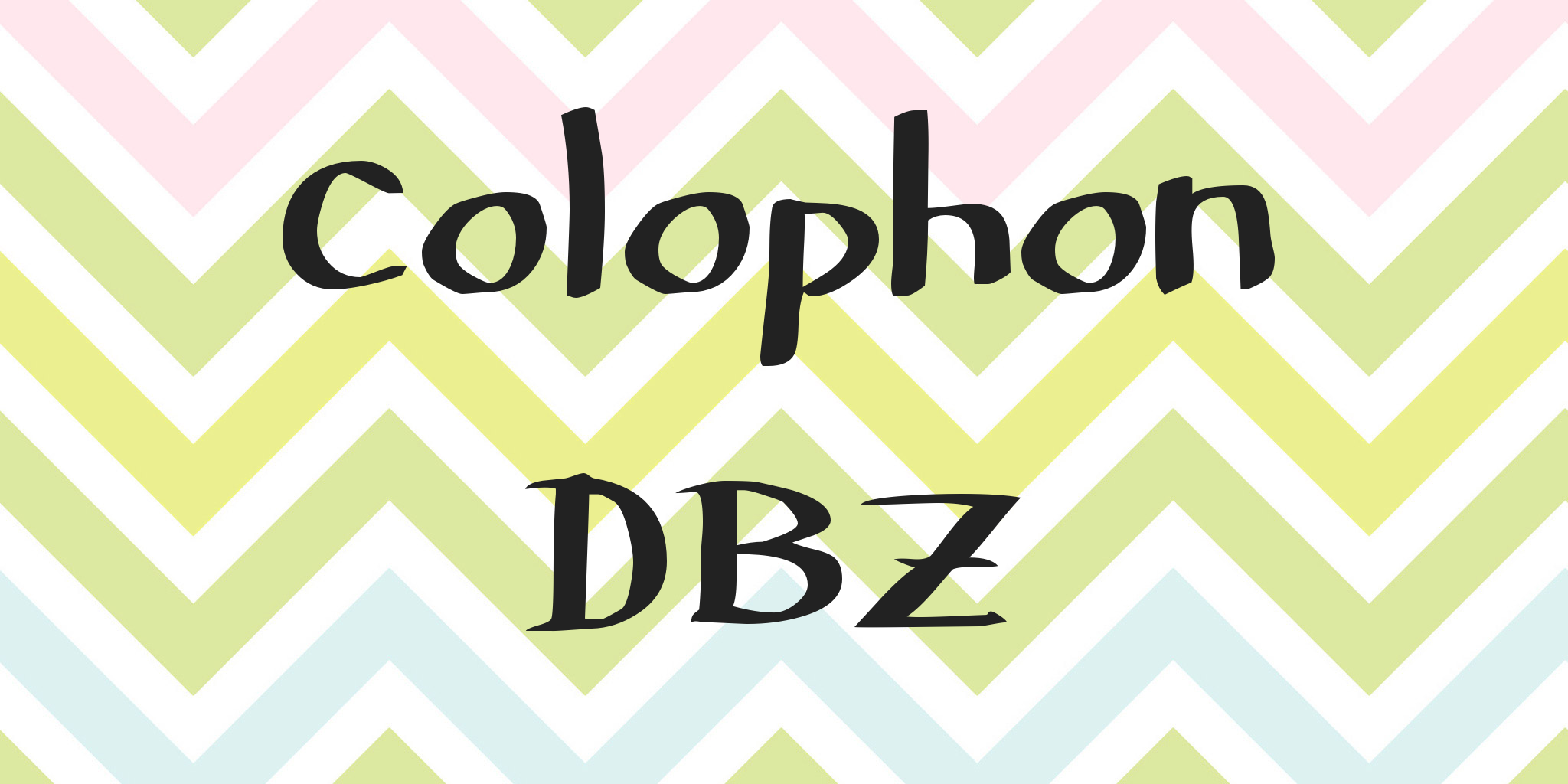 Colophon Dbz