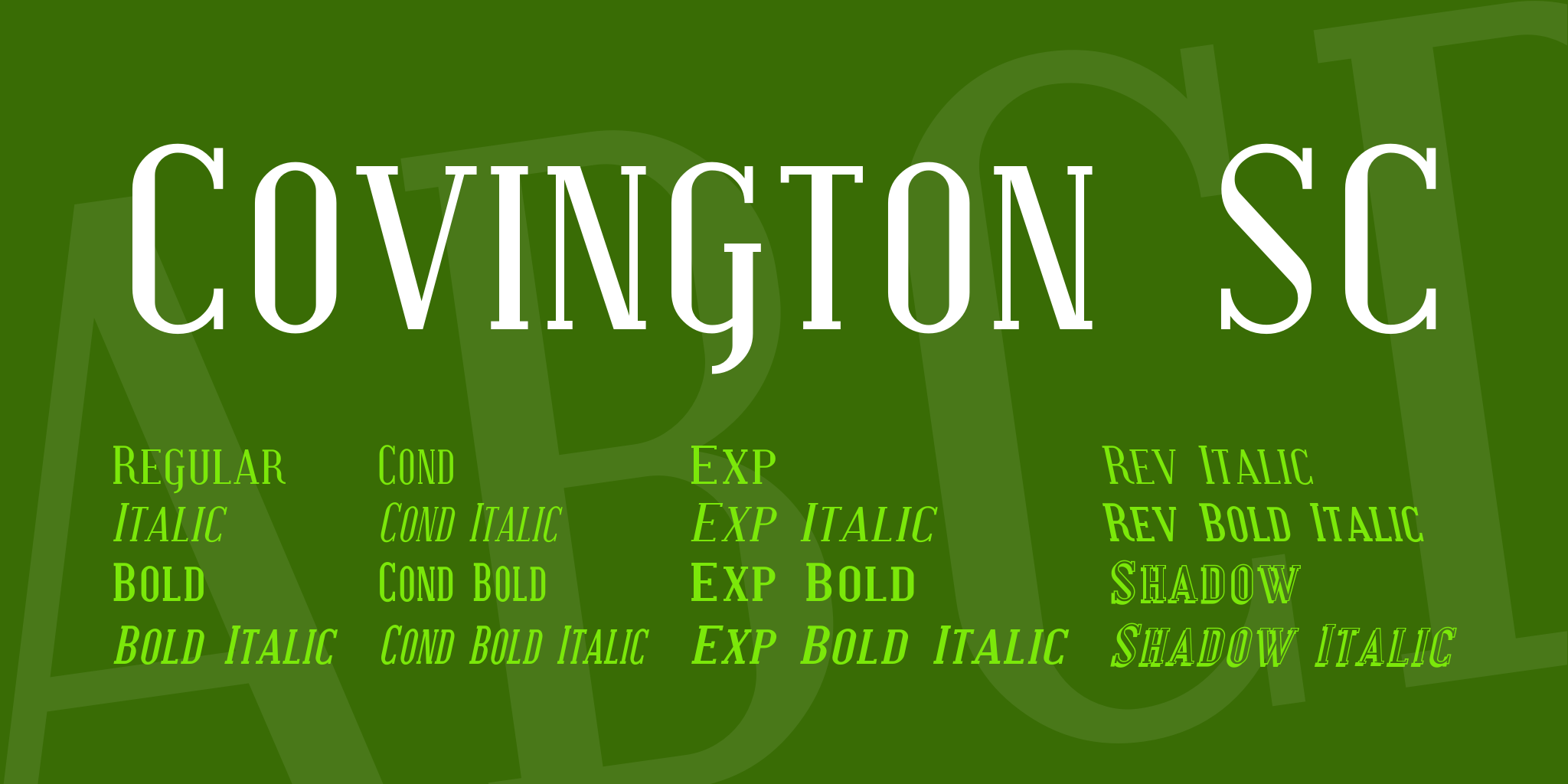Covington Semi Condensed