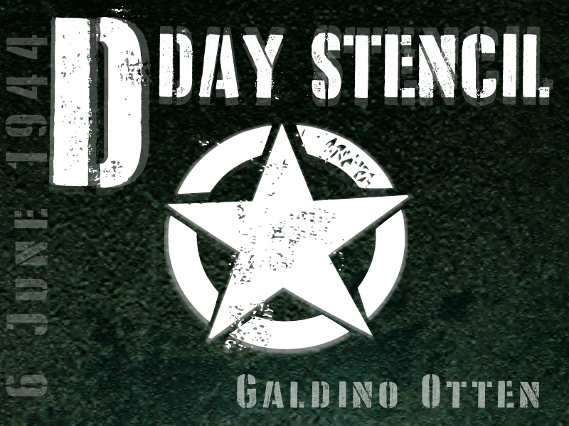 D Day Stencil