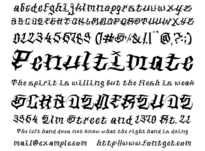 Dark Match Font