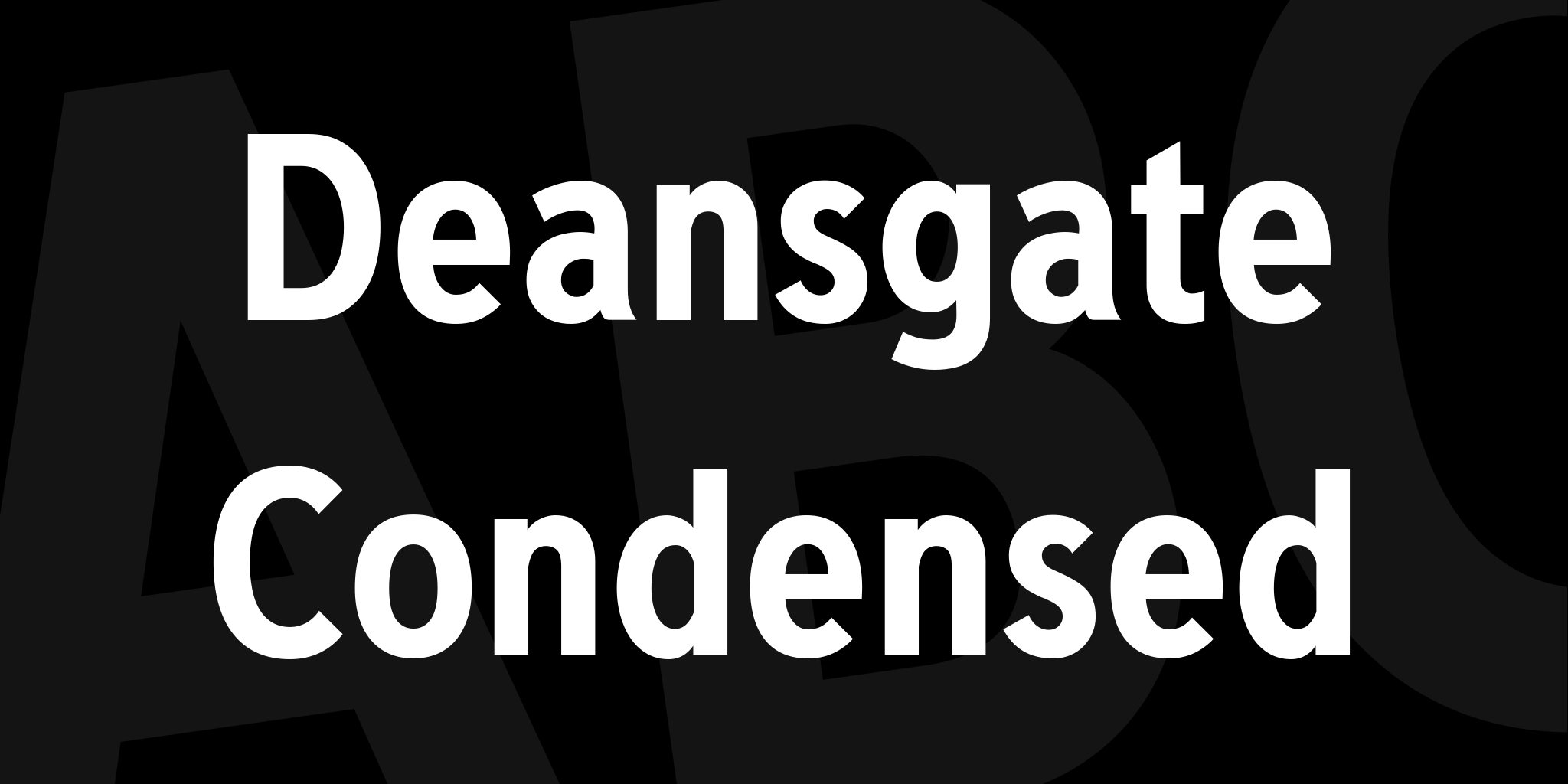 Deansgate Condensed