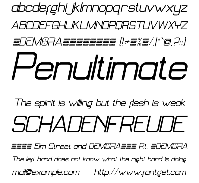 Demora Font