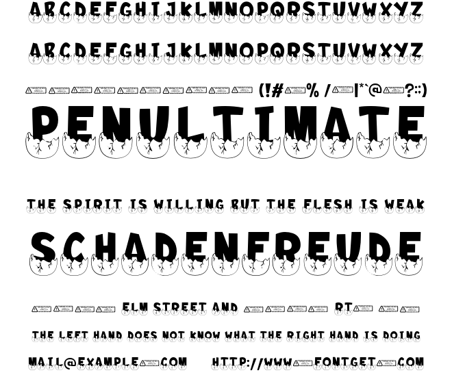 Egg Dino Font