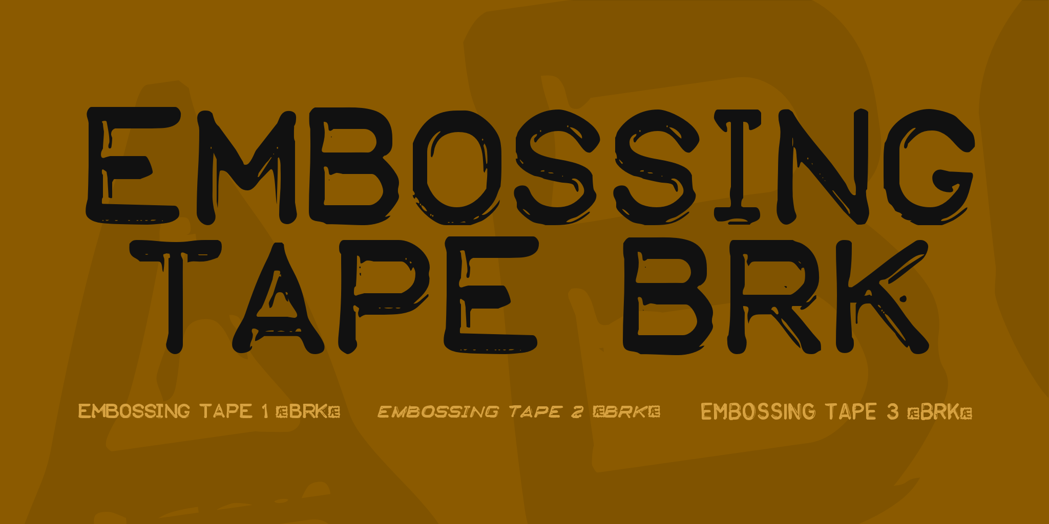 Embossing Tape Brk