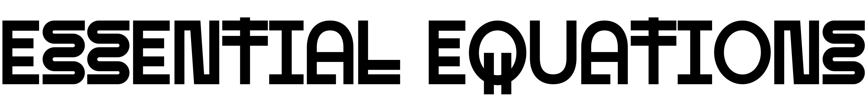 Essential Equations