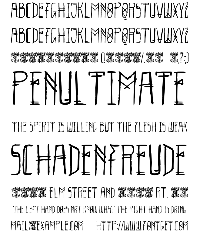 Eternum Strokes Font