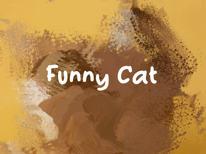 f Funny Cat