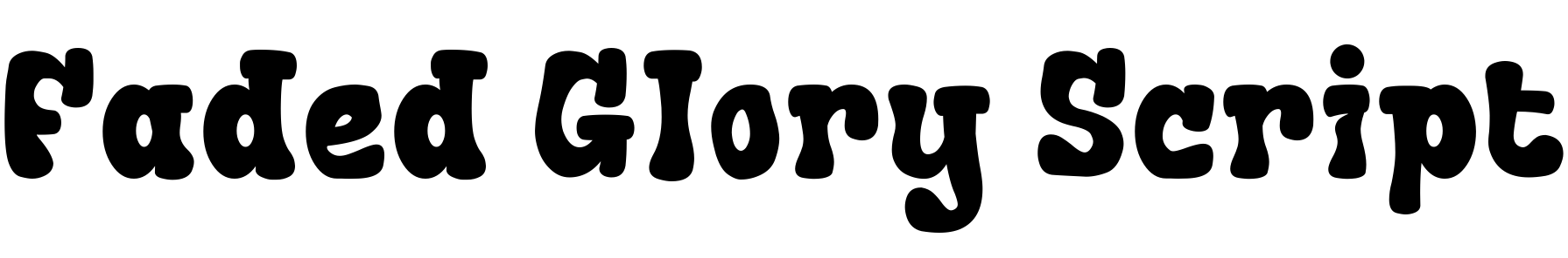 Faded Glory Script