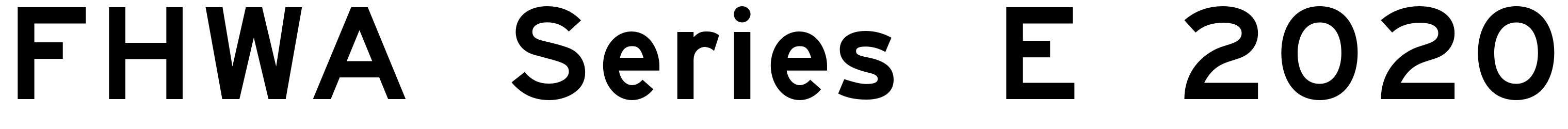 FHWA Series E 2020