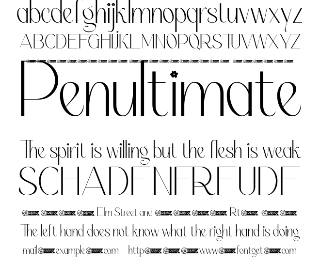 Flora Sentani Font