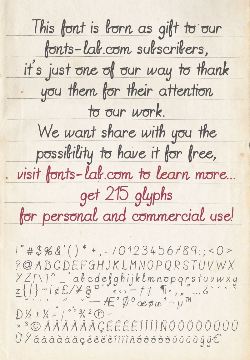 Fonts Lab Gift